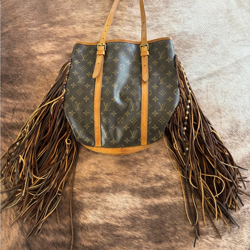 Louis Vuitton Brown Monogram Fringe Shoulder Bag